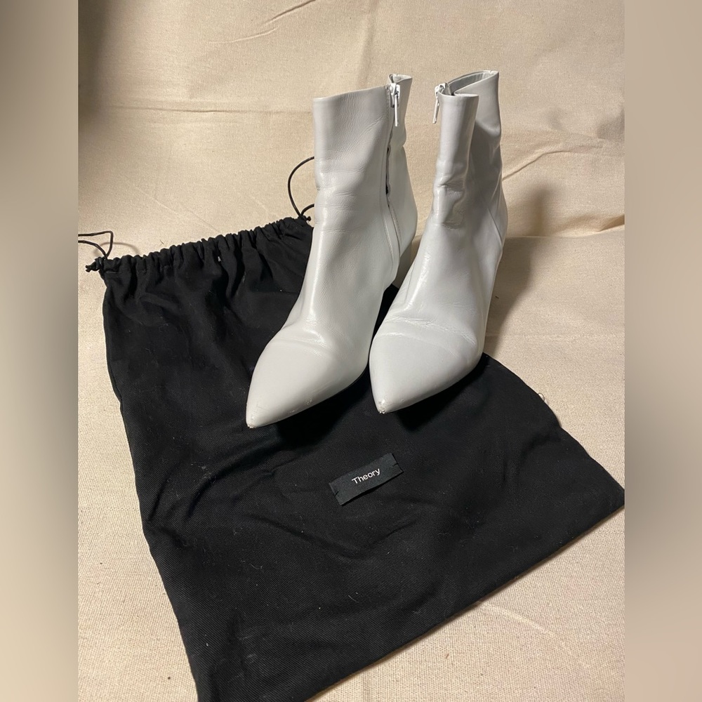 Theory White Boots